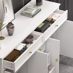 Commode horizontale Famapy à 5 tiroirs Meuble de rangement multifonctionnel Solutions de rangement pour salon