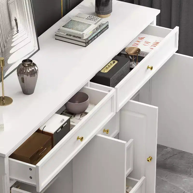 Commode horizontale Famapy à 5 tiroirs Meuble de rangement multifonctionnel Solutions de rangement pour salon