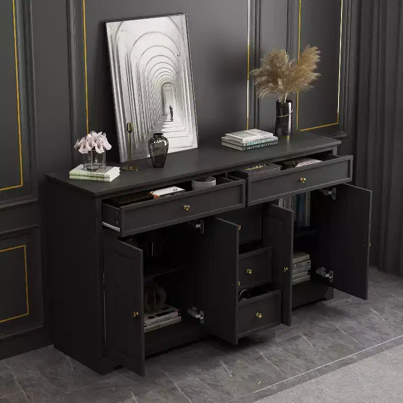 Commode horizontale Famapy à 5 tiroirs Meuble de rangement multifonctionnel Solutions de rangement pour salon