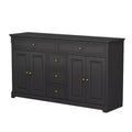 Commode horizontale Famapy à 5 tiroirs Meuble de rangement multifonctionnel Solutions de rangement pour salon
