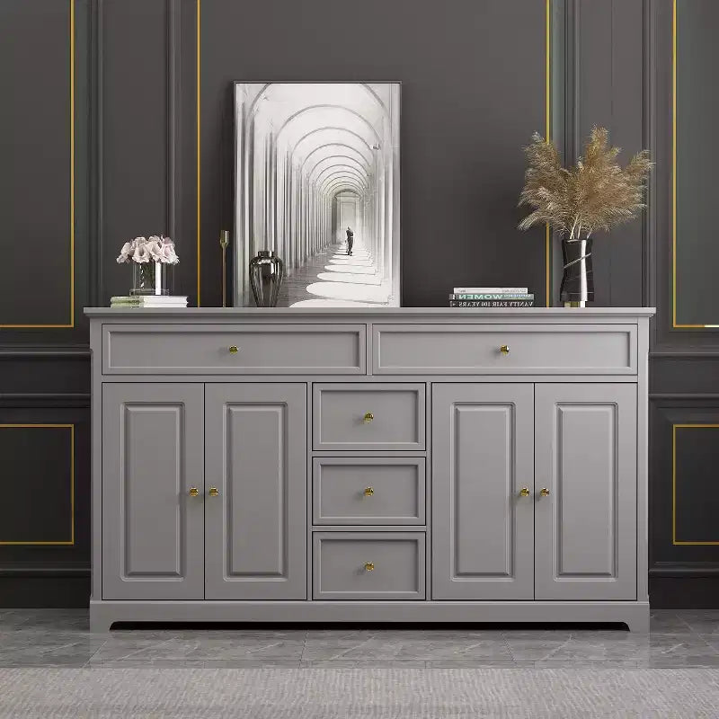 Commode horizontale Famapy à 5 tiroirs Meuble de rangement multifonctionnel Solutions de rangement pour salon