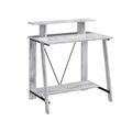 HomeRoots 32 Antiqued White Writing Desk