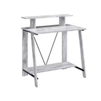 HomeRoots 32 Antiqued White Writing Desk