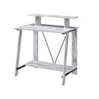 HomeRoots 32 Antiqued White Writing Desk