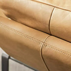 Art Leon Comfortable and Luxury Genuine Leather Accent Lounge Chair