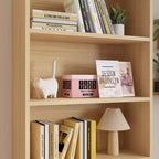Karl Home Tan Rattan Display Cabinet with 3-layer 1-drawer 2-door 70.86in.H