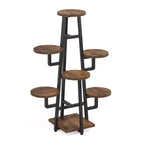 MAYEERTY 43.3-Inch Plant Stand 6 Large Round Panels Sunlight-Friendly High-Low Design