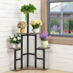 MAYEERTY 43.3-Inch Plant Stand 6 Large Round Panels Sunlight-Friendly High-Low Design