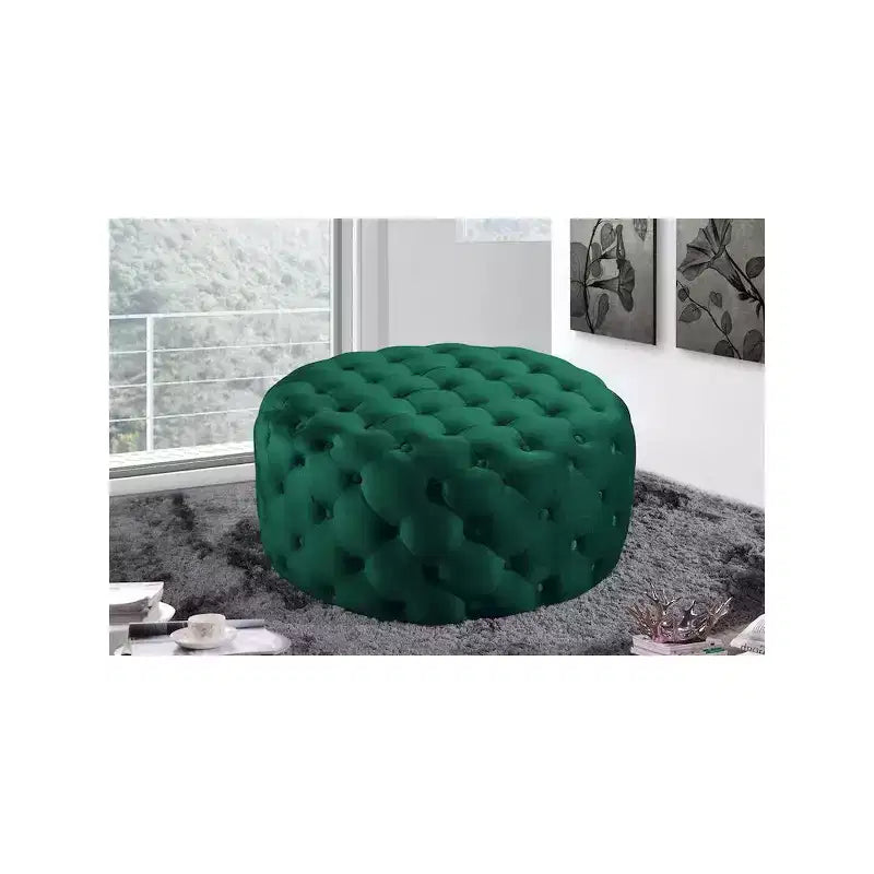 Banc/ottoman en velours Addison de Meridian Furniture