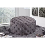 Banc/ottoman en velours Addison de Meridian Furniture