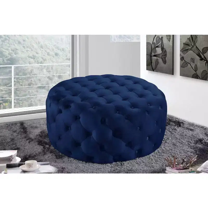 Banc/ottoman en velours Addison de Meridian Furniture
