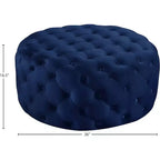 Banc/ottoman en velours Addison de Meridian Furniture