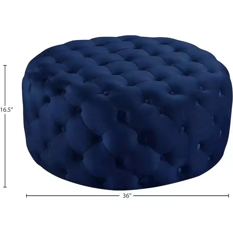 Banc/ottoman en velours Addison de Meridian Furniture