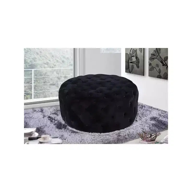Banc/ottoman en velours Addison de Meridian Furniture