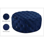 Banc/ottoman en velours Addison de Meridian Furniture