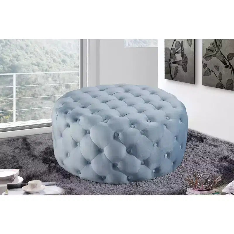 Banc/ottoman en velours Addison de Meridian Furniture