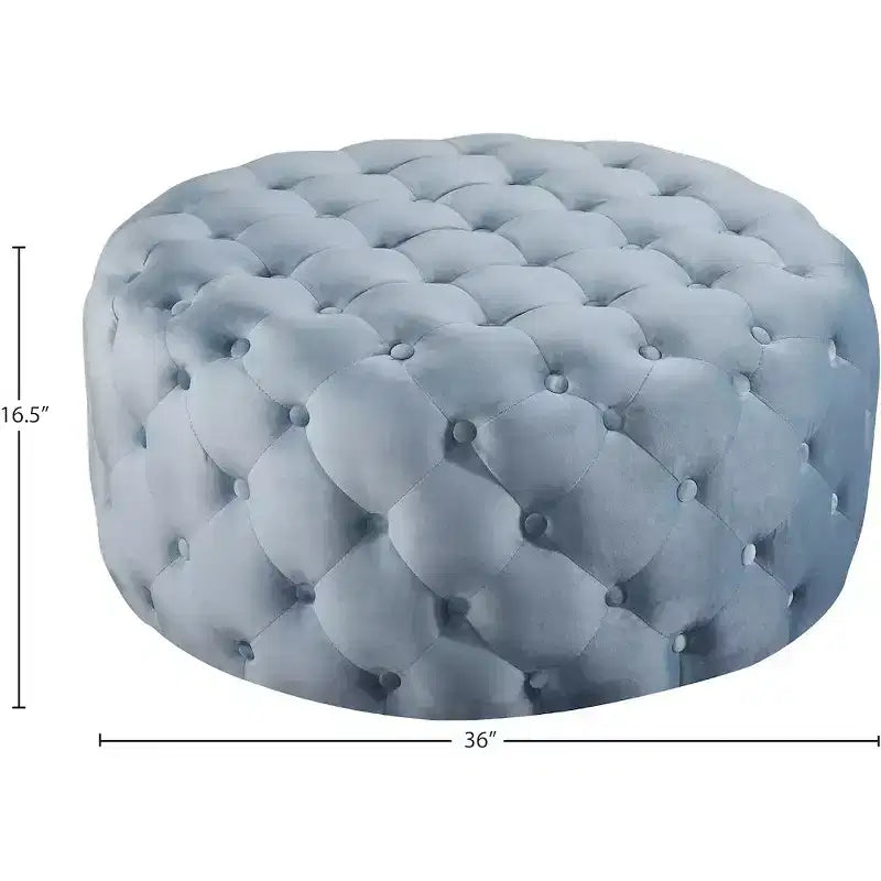 Banc/ottoman en velours Addison de Meridian Furniture