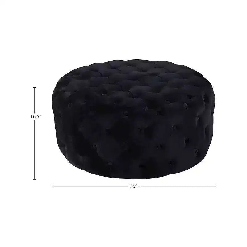Banc/ottoman en velours Addison de Meridian Furniture