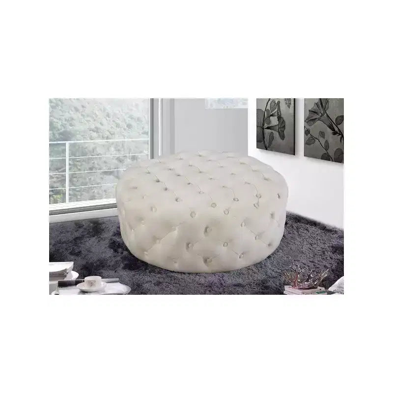 Banc/ottoman en velours Addison de Meridian Furniture