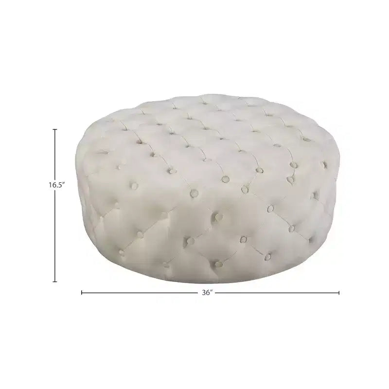 Banc/ottoman en velours Addison de Meridian Furniture