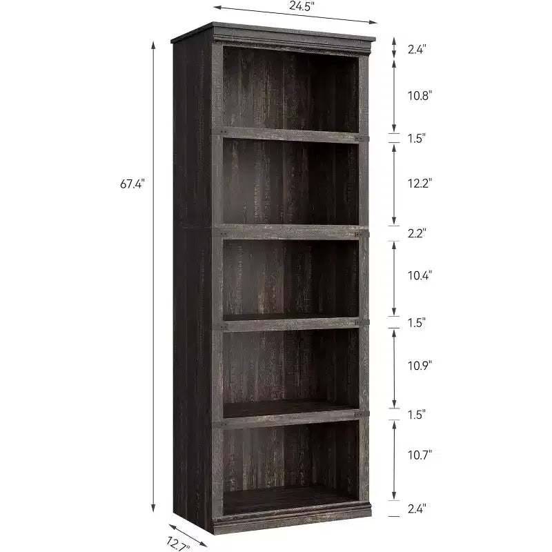 Étagère à 3 niveaux, bibliothèque en bois sur pied, organisateur de rangement, étagère de présentation, pour l'affichage de livres et de décorations d'intérieur