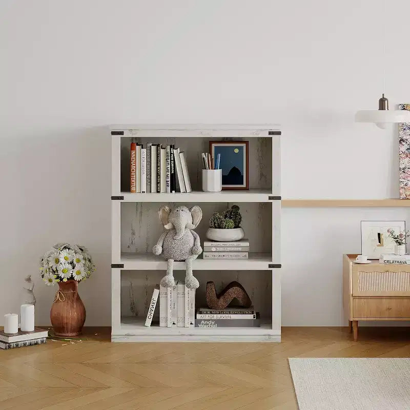 Étagère à 3 niveaux, bibliothèque en bois sur pied, organisateur de rangement, étagère de présentation, pour l'affichage de livres et de décorations d'intérieur
