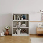 Étagère à 3 niveaux, bibliothèque en bois sur pied, organisateur de rangement, étagère de présentation, pour l'affichage de livres et de décorations d'intérieur