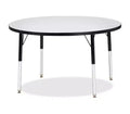 Jonti-Craft Berries Elementary Height Color Edge Round Table 42 x 42 in Black