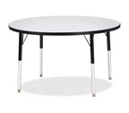 Jonti-Craft Berries Elementary Height Color Edge Round Table 42 x 42 in Black