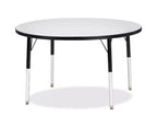 Jonti-Craft Berries Elementary Height Color Edge Round Table 42 x 42 in Black