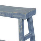 Banc de bar Royal Hampton de 33 pouces de large | Pieds en tréteau avec repose-pieds | Bois d'acajou