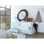 Commode de chambre Okak moderne et élégante avec 6 tiroirs doubles, commode de rangement spacieuse pour salon, couloir, entrée