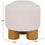 Posner Ottoman - OTT3403 - Ivory/Natural - Safavieh
