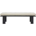 Bartolili Wood & Cushion Bench - SFV5116 - Beige/Black - Safavieh Couture