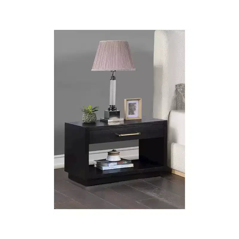 Meridian Furniture,Avery Wood Veneer Nightstand