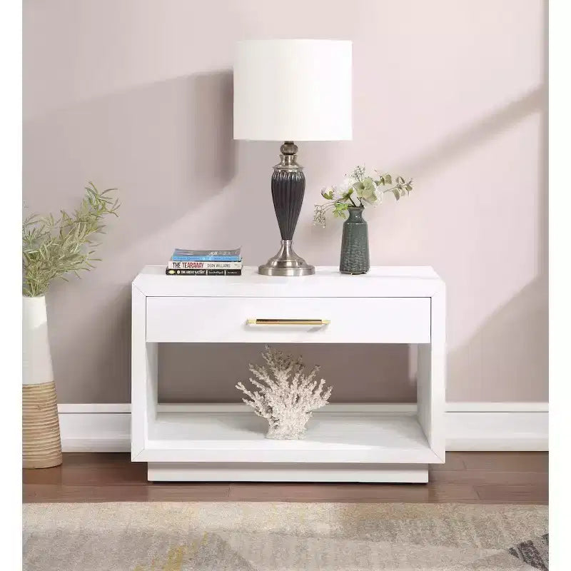 Meridian Furniture,Avery Wood Veneer Nightstand