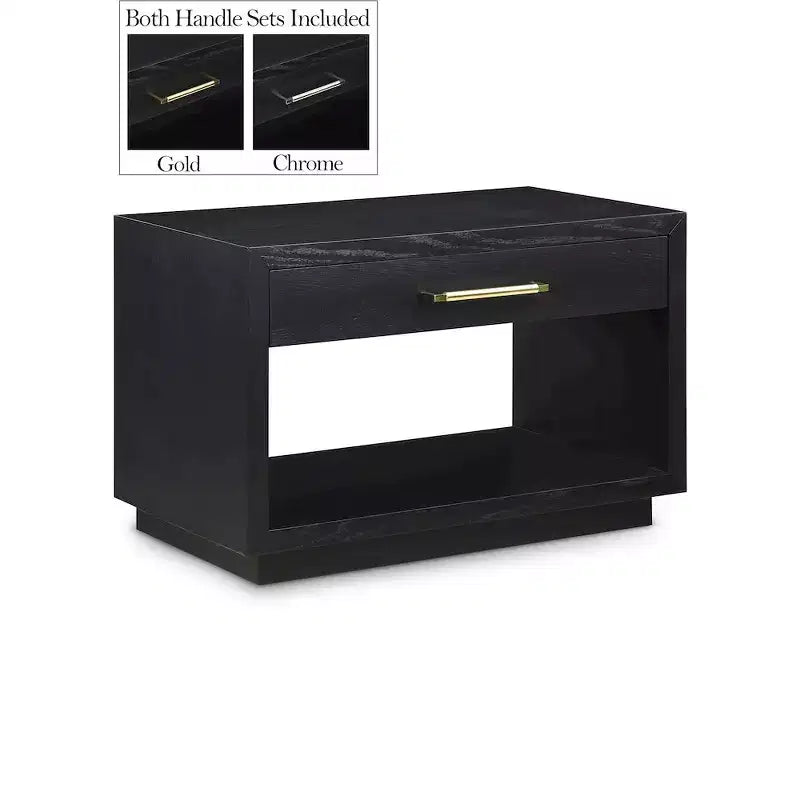 Meridian Furniture,Avery Wood Veneer Nightstand