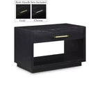 Meridian Furniture,Avery Wood Veneer Nightstand