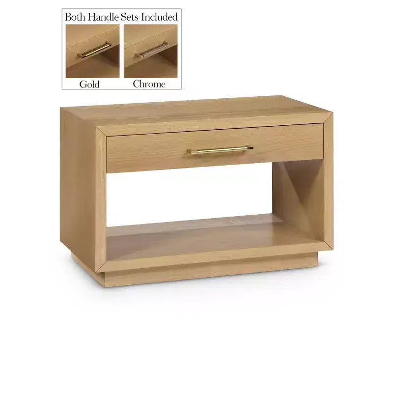 Meridian Furniture,Avery Wood Veneer Nightstand