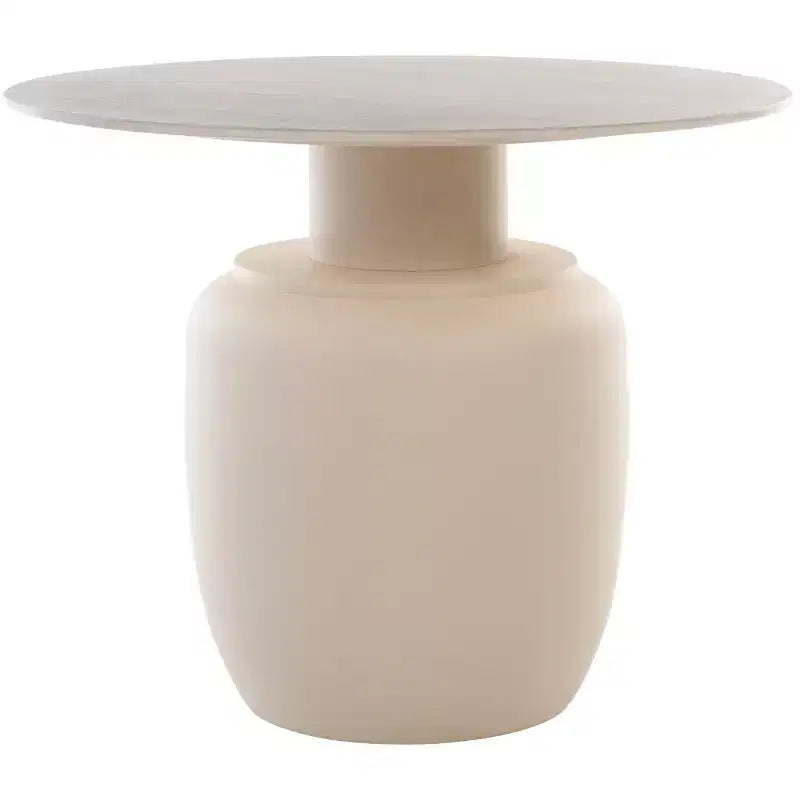 Kielh Tall Ceramic Side Table - ACC2902A - Beige Ceramic/Beige - Safavieh