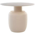 Kielh Tall Ceramic Side Table - ACC2902A - Beige Ceramic/Beige - Safavieh