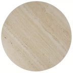 Table d'appoint haute en céramique Kielh - ACC2902A - Céramique beige/beige - Safavieh