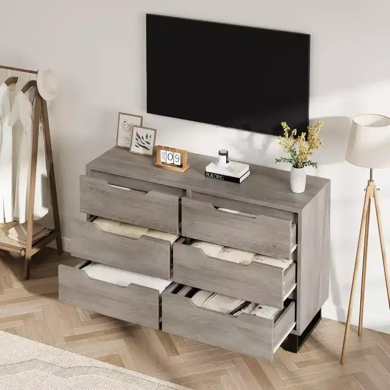 Acekool 6-Drawer Dresser - Versatile Storage for Any Room