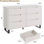Acekool 6-Drawer Dresser - Versatile Storage for Any Room