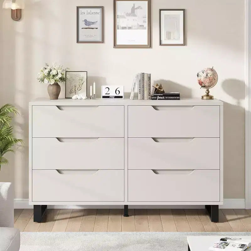 Acekool 6-Drawer Dresser - Versatile Storage for Any Room