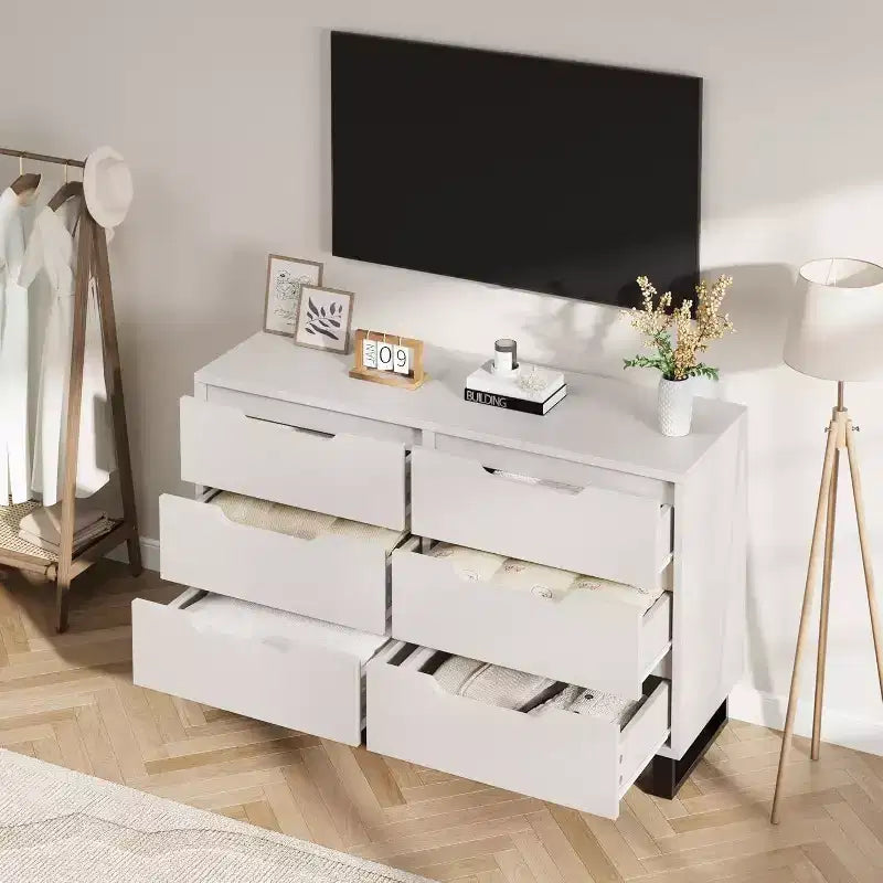 Acekool 6-Drawer Dresser - Versatile Storage for Any Room