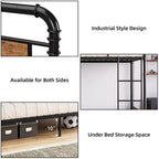 Bunk Bed Twin Over Twin Metal Bunkbeds with Ladders and 16.6 Safety Guardrail, Twin Bunk Beds for Kids, Adults and Small Spaces, No Box Spring Needed