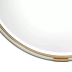 Uttermost Round Vanity Decorative Wall Mirror Beveled Metallic Gold Clear Acrylic Wood Frame 37 1/2 Wide for Bathroom Bedroom