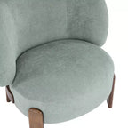Christopher Knight Home Zoe, chaise sans accoudoirs rembourrée de style moderne du milieu du siècle, dossier à oreilles