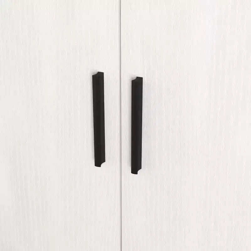 Meuble à chaussures MAYEERTY, étagère à 4 niveaux avec 1 tiroir, rangement autoportant en bois avec 2 portes blanches et étagères réglables pour l'entrée/le couloir
